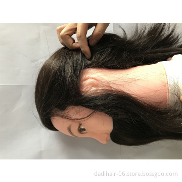 Professional dressing salon beauty school plastic human hair training doll model conventional male mannequin head with beard